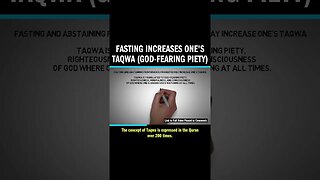 Fasting Increases One's Taqwa (God-Fearing Piety)