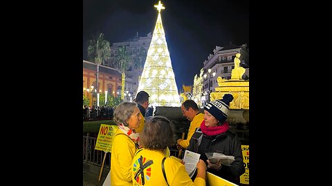 38) CONCENTRACIÓN EN SEVILLA 9 DE DICIEMBRE 2023. PANCARTAS AMARILLAS SEVILLA