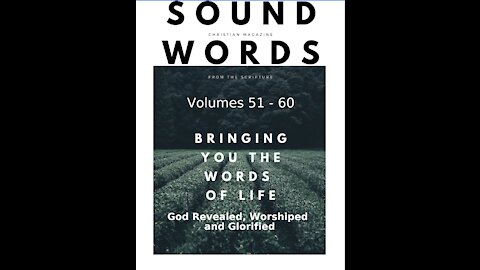 Sound Words, God Revealed, Worshiped, and Glorified