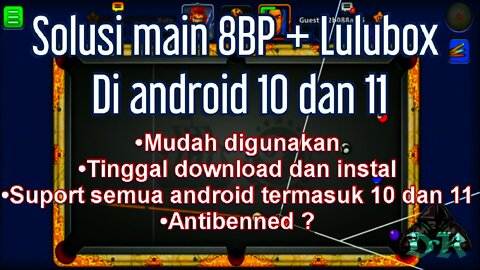 Hack 8ball pool di android 11 | Solusi menggunakan lulubox di android 11