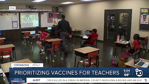 San Diego County uses health equity to prioritize teacher vaccines