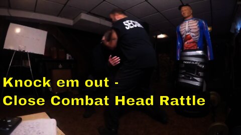 Knock em out 👊 - Combatives Combo with Head Rattle 😳