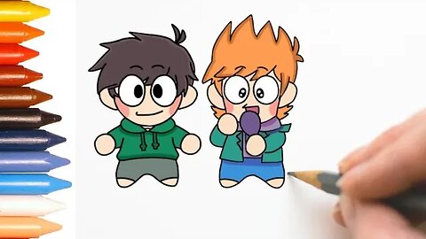 COMO DESENHAR MATT E EDD JUNTOS - EDDSWORLD #eddsworld #desenho #desenhofacil