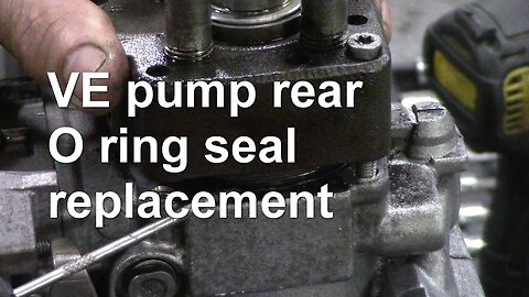 VE pump rear O ring seal replacement