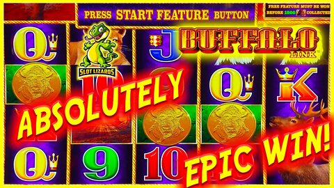 MEGA BETTER THAN JACKPOT SESSION! Buffalo Link Slot BONUS BONUS BONUS!