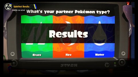 Splatoon 3 - Splatfest #2 (Global): Grass vs. Fire vs. Water - Final Results