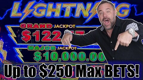 Lightning Link - High Stakes - Up To $250/Spin! Awesome HAND PAYS! Potawatomi