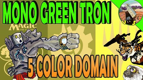 Mono Green Tron VS 5 Color Domain｜Double or Nothing ｜Magic The Gathering Online Modern League Match