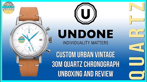 Bespoke! | Unboxing My Custom Undone Urban Vintage 30m Quartz Chronograph Microbrand & Review