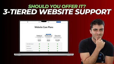 Should You Offer 3-Tiered Pricing For Ongoing Website Support? (Part 1/2)