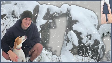 Hiking Through the Snow to Ed's Trail Arch