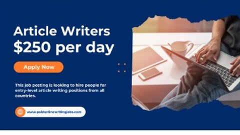 Paid Online Writing Jobs