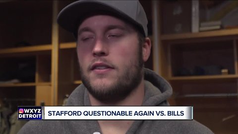 Matthew Stafford plans to play through back pain