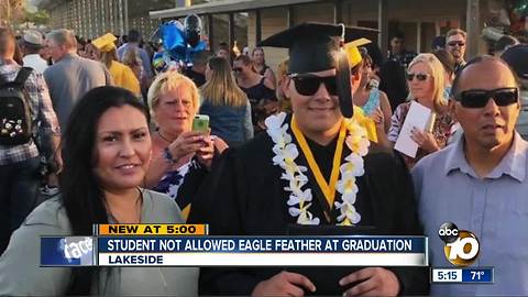 El Capitan student not allowed eagle feather at graduation