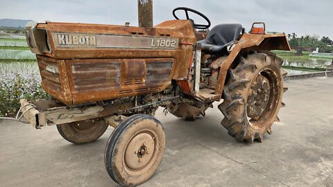 Restoration of obsolete 1978 Japanese KUBOTA L1802 _ Restore energy to old kubota tractor engines