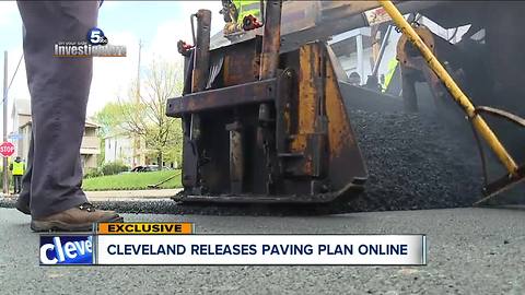 After months of asking, we've finally received the list of roads the City of Cleveland will repave