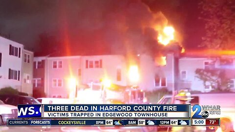 3 dead after apartment fire in Edgewood