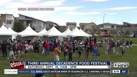 The third annual Decadence Food Festival