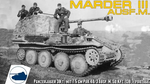 Rare WW2 Marder III Ausf. M - Sd.Kfz. 138 - Footage.