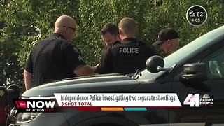 Independence police investigate two shootings