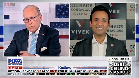 Vivek Ramaswamy Slams Federal Reserve & Talks Dollar Stabilization on Kudlow 5.3.23