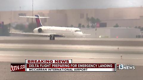 Delta flight makes emergency landing at McCarran