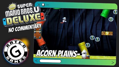 Acorn Plains Blooper - Blooper's Secret Lair ALL Star Coins - New Super Mario Bros U Deluxe