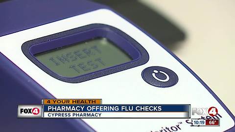 Pharmacy offering flu checks