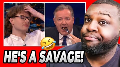 Piers Morgan Eats Steak In Front Of Vegan...🤣