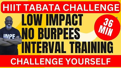 Try This HIIT Tabata 36-Minute Low Impact Workout Challenge! Get Fit Without Burpees!