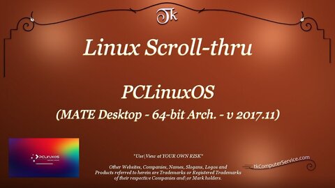 Scroll-thru - Linux - PCLinuxOS (64bit - v 2017.11 - Mate Desktop)