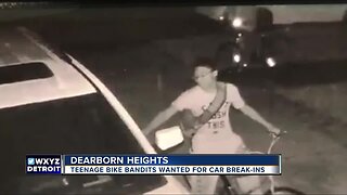 Teenage bike bandits wanted for car break-ins