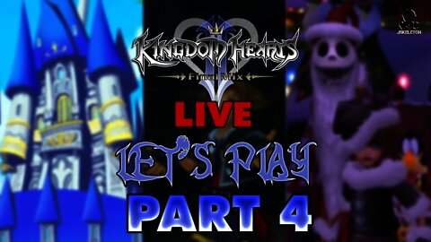 Kingdom Hearts 2.5 Final Mix - LIVE Let's Play/Walkthrough Part 4 - Disney Castle/Pirates/Halloween