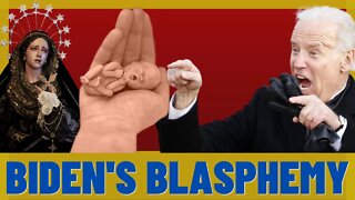 Biden Blasphemes The Church Blasphemy Will Be the Downfall of Our Nation!