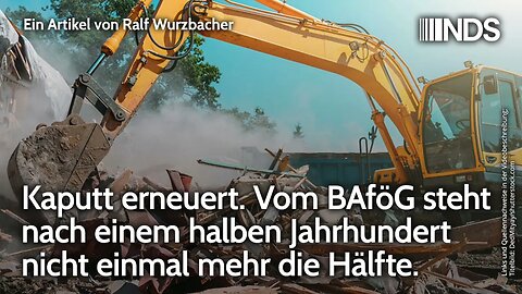 Kaputt erneuert. Vom BAföG steht nach einem halben Jahrhundert nicht einmal mehr die Hälfte | NDS