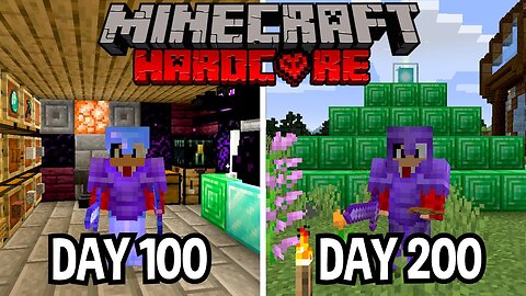 I Survived 200 Days In Hardcore Minecraft...