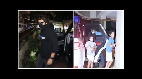 Arjun Kapoor, Amrita Arora With Kids Snapped At Kareens Kapoor&rsquo