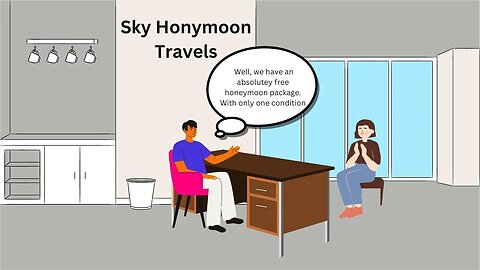 A newly wedded girl went to travel agent, Honeymoon travel joke Hindi/Urdu and English Subtitles