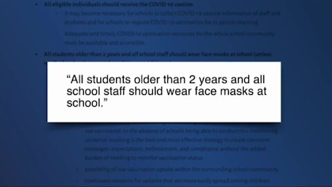 American Academy of Pediatrics Recommends Universal Masking in Schools, but not Everyone Agrees