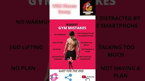 🔥Biggest gym mistakes🔥#shorts🔥#wildfitnessgroup🔥26 march 2022🔥