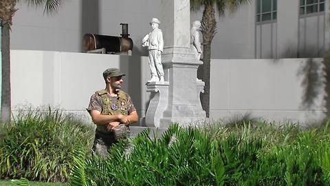 Process begins to remove Confederate statue from downtown Tampa | Digital Short