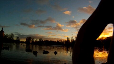 Sunset View in a Lake