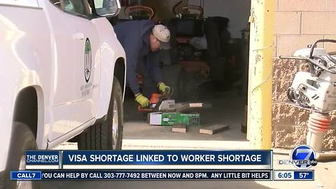 Visa shortage linked to worker shortage