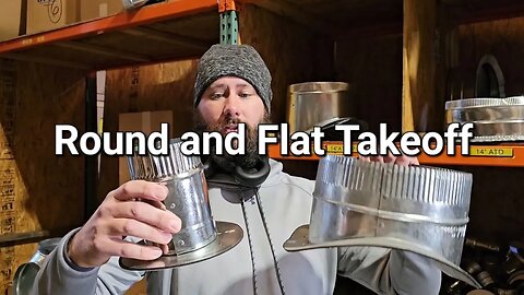 What is a flat take off and a rounded take-off? #ductwork #hvac