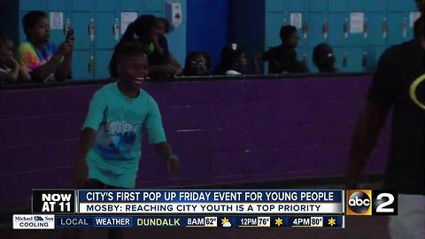 "Pop Up" events start up in Baltimore, gives city youth a safe outlet