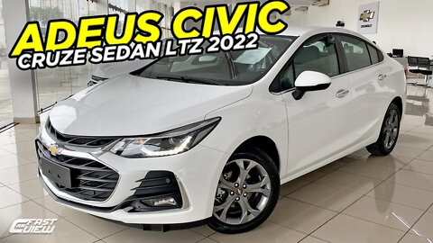 CHEVROLET CRUZE LTZ SEDAN 1.4 TURBO 2022 EM DETALHES! VAI TOMAR O LUGAR DO HONDA CIVIC??