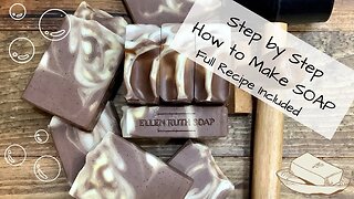 Cold Process Soap Making 101 - Step by Step Tutorial w/ Recipe❣️ | Ellen Ruth Soap