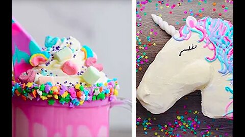 10 DIY Unicorn Themed Recipes | Homemade Unicorn Buttercream Cupcakes