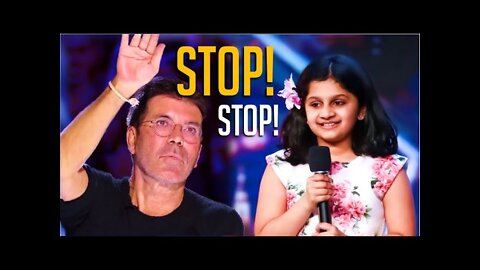 Simon Cowell STOPS 10 Year-Old Indian Girl Mid-Performance! What She Does Next Will Blow Your Mind!