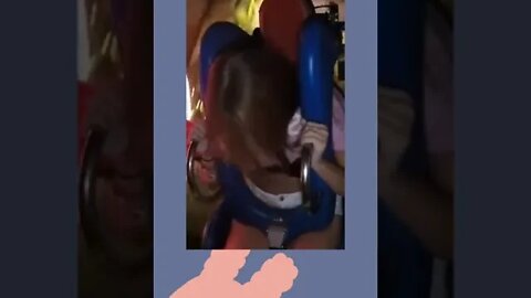 1 slingshot ride girl falls out / slingshot rider girl part 13 #shorts 2022